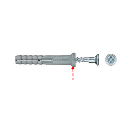 Дюбель-гвоздь с потайной манжетой 8x80мм SM-L (1800/100шт)
