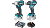 Набор Makita Гайковерт DTW285Z + Дрель DDF485Z (Подарок ЗУ+аккумулятор 1х4Ач)