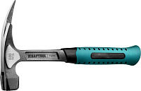Молоток кровельщика 600гр KRAFTOOL, цельнокованный с магнитом, фиберглассовая ручка