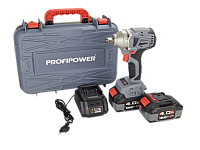Шуруповерт аккумуляторный 18В, 180Нм ProfiPower MKDTD-18V (2х4Ач, ЗУ, кейс) ударный, б/щ НОВИНКА (ко