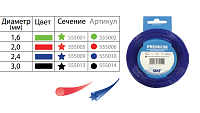 Леска 2,0мм х 15,0м круг алюминиум PREMIUM SIAT 