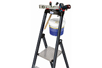 Стремянка  8 ступеней (1,70м) алюминиевая, лоток, крюк, анодиров. покрытие, степени 80мм MONTO SePro S (гарантия 5 лет)