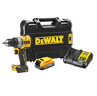 Дрель аккумуляторная 18В,  90Нм DeWalt DCD800E1T-QW (1хPOWERSTACK 1,7Ач) б/щ