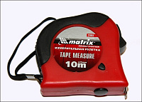Рулетка 10м*25мм MATRIX Double fixation