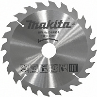 Диск по дереву 190х24х30 Makita STANDARD 15°