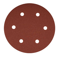 Круг шлифовальный на липкой основе d225мм з. 80 (6 отв, 10шт/уп)