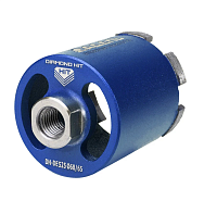 Коронка алмазная для подрозетников DH-DE525 Ø68/65 M16 R 6LSP, предназначена для работы  с микроудар