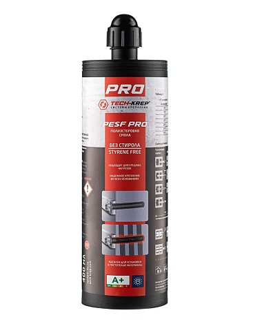 Анкер химический Tech-KREP PESF PRO 400мл.