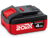 Аккумулятор 20В 4,0Ач CROWN CAB204014XE