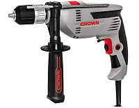 Дрель CROWN CT10129C (750Вт) БЗП ударная