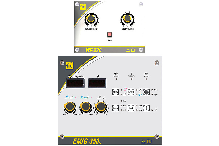 Полуавтомат сварочный HUGONG EMIG 350 III (источник + подающее)