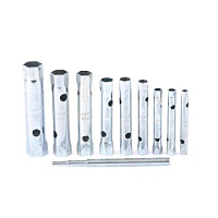 Набор ключей-трубок торцевых, 6 х 22 мм, вороток, оцинкованные, 10 шт Sparta