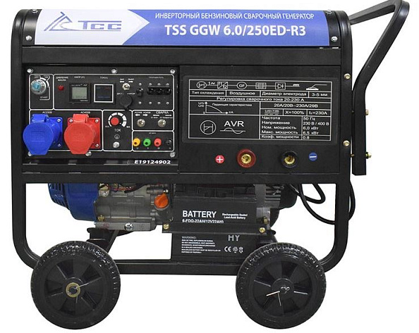 Электростанция сварочная бензиновая инверторная  6кВт TSS GGW 6.0/250ED-R3