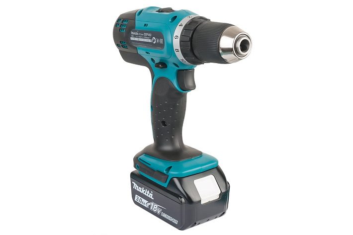Дрель аккумуляторная Makita DDF453RFE (42Нм, 18В, 2х3,0Ач, ЗУ)
