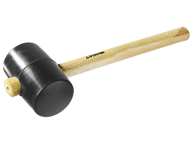 Киянка 1100гр черная резина, деревянная ручка STAYER