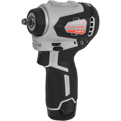 Гайковерт аккумуляторный угловой Интерскол ГАУ-250/12ВЭ (3/8", 250Нм, 12В, без АКБ и ЗУ)