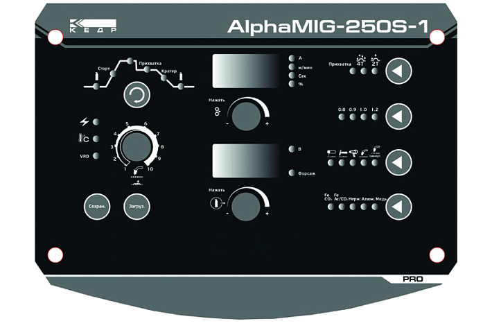 Полуавтомат сварочный КЕДР AlphaMIG-250S-1 Synergic