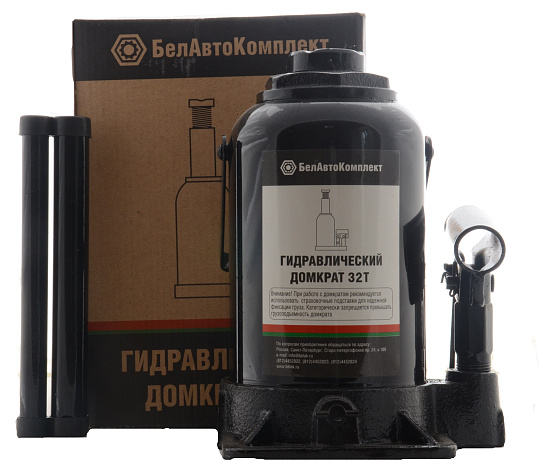 Домкрат гидрав. бутыл.  32т (280-425мм) БелАвтоКомплект (TUV, 2 клапана) 