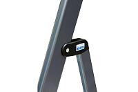 Стремянка  6 ступеней (1,25м) алюминиевая, лоток, крюк, анодиров. покрытие, степени 125мм MONTO Securo (гарантия 5 лет)