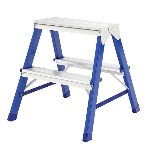 Стремянка двухсторонняя 2х2 ступеней (0,45м) стальная СИБРТЕХ