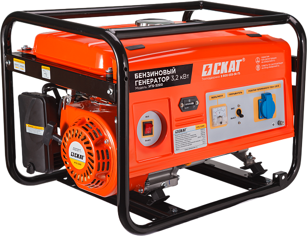 Электростанция бензиновая Скат УГБ-3200В DUPLEX