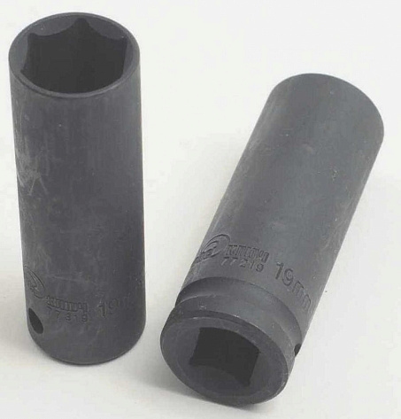 Головка ударная 1/2" 19мм х80мм 6-гр СЕРВИС КЛЮЧ тонкостенная 