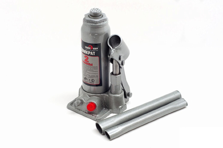 Домкрат гидрав. бутыл.   2т (158-308мм) СЕРВИС КЛЮЧ (кейс)