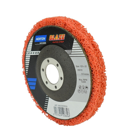 Круг нетканный 125х13х22мм NORTON Blaze Rapid Strip R9101