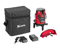 Уровень лазерный  30м MXL RED красный луч, акк. Li 2400 mAh, сумка, резьба 5/8