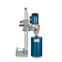 Дрель алмазного сверления 3300Вт DongCheng DZZ200S для сухого/мокрого сверления, безудар, макс d200м