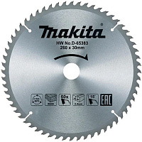 Диск по дереву 260х60х30 Makita STANDARD 15°