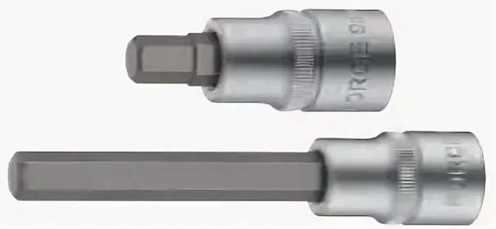Головка с насадкой 1/2" HEX  H8 х130мм FORCE