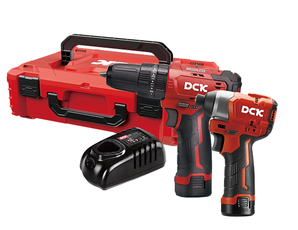 Набор инструментов 2 в 1 DCK KDKIT2 (шуруповерт KDJZ23-10i, винтоверт KDPL04-8, 10,8В, 2х2,0Ач, ЗУ, кейс)