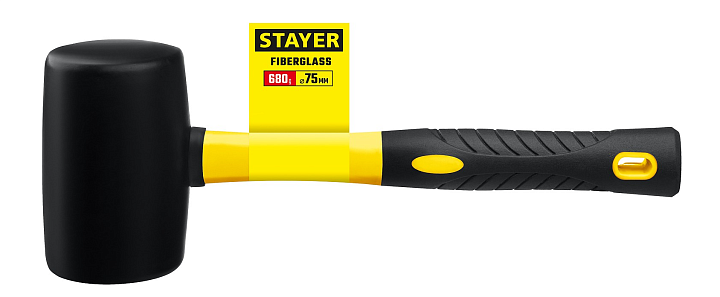 Киянка  680гр черная резина, фиберглассовая ручка STAYER PROFESSIONAL