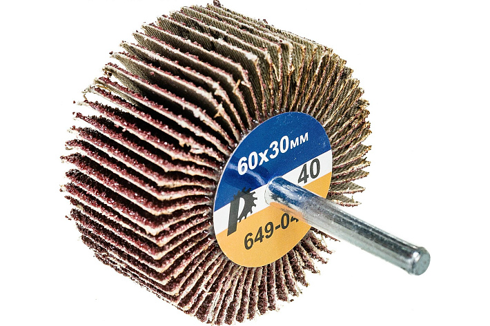 Круг лепестковый с оправкой КЛО 60х30х6мм  з.40 ПРАКТИКА Профи