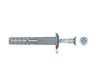 Дюбель-гвоздь с грибовидным бортиком SM-G 6x80 (1800/100шт)