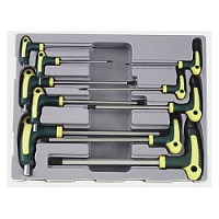 Набор ключей шестигранных 2,0-6мм 6пр Т-образная ручка FORCE