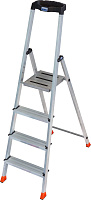 Стремянка 0,85м 4 ступени, большая полка MONTO SAFETY  (гарантия 5 лет)