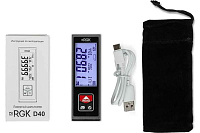 Дальномер лазерный  40м RGK D40 (Госреестр 87359-22)