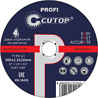 Круг отрезной 300х3,2х22 CUTOP Profi мет.+нерж.