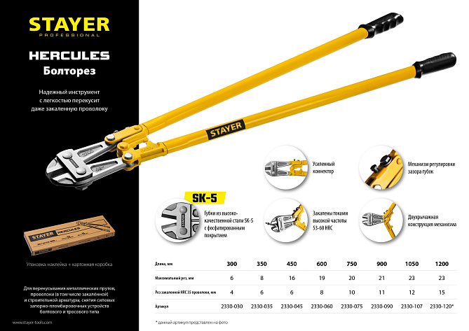 Болторез  900мм (36") STAYER Hercules