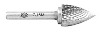 Борфреза сфероконическая заостренная тип G d12мм (l=25мм, L=65мм, dхв=6мм, ВК8) ВИЗ