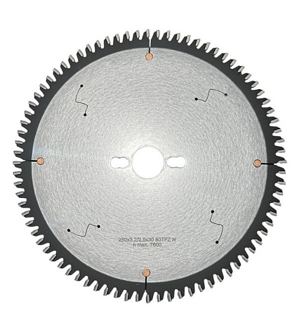 Диск по алюминию 250x80x30x3,2x2,6 HM TFZ NEG Китай