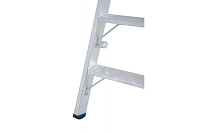 Стремянка  6 ступеней (1,40м) алюминиевая, лоток, крюк STABILO (гарантия 10 лет)