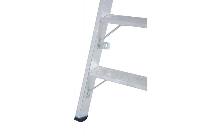 Стремянка  6 ступеней (1,40м) алюминиевая, лоток, крюк STABILO (гарантия 10 лет)