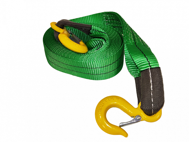 Трос буксировочный  6,0т., 5,0м, 60мм  крюк/крюк Сервис Ключ СУПЕР УСИЛЕННЫЙ 