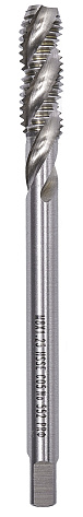 Метчик машинно-спиральный М18 х 2,5мм. основной шаг, одинарный, для глухих отверстий, кобальт ПрофОснастка