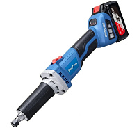 Прямая шлифовальная машина аккумуляторная 20В (2х4,0Ач, ЗУ, цанга 6мм, 800-26000об/мин) б/щ DongChen