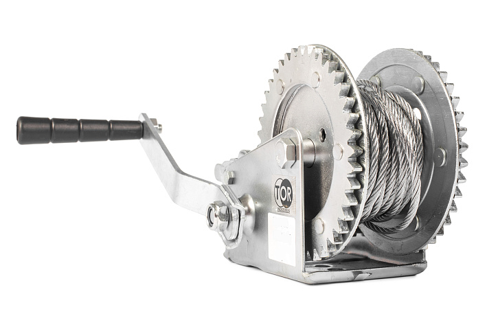 Лебедка ручная LHW (ЛН-2500) г/п 1,0т дл.троса 10м TOR