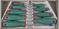 Набор отверток 9шт TORX (Т8-Т40) ANTI-SLIP GRIP Jonnesway